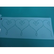 Bleeding Heart Border 4.5in Stencil